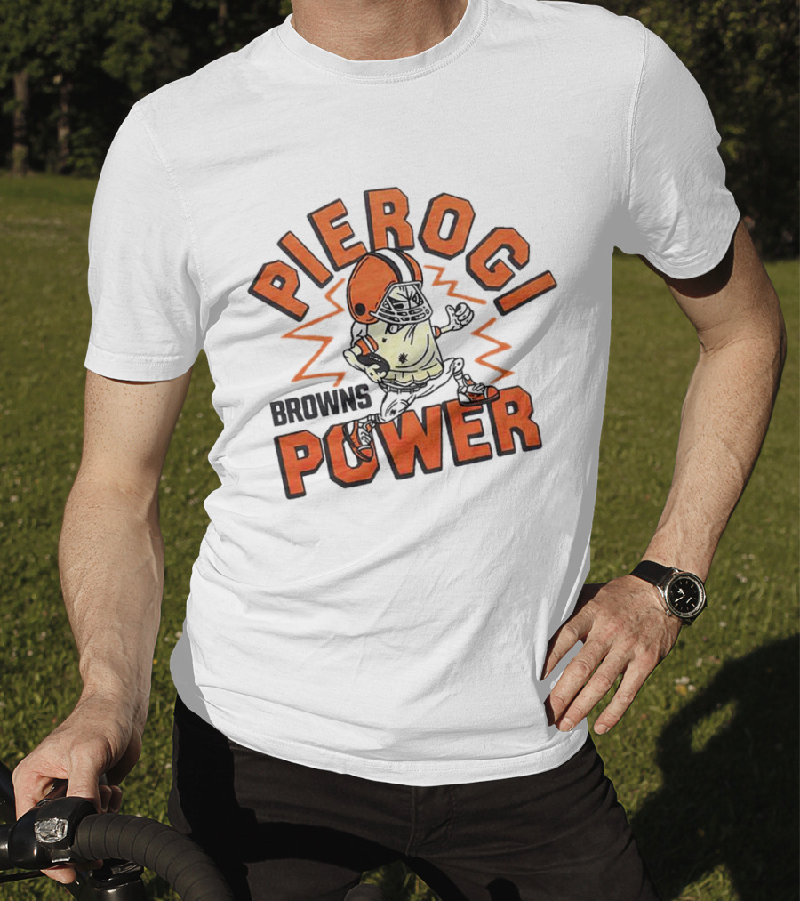 Cleveland Browns Pierogi Power Football Mascot T-Shirt