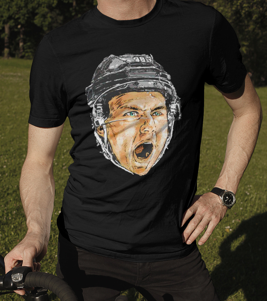 Connor Bedard Chicago Scream Hockey Helmet Sports Icon 98 T-Shirt