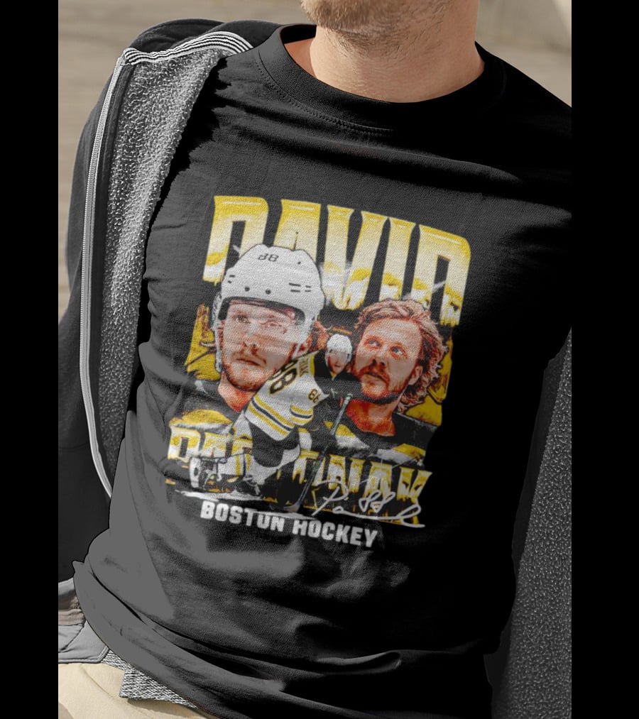 David Pastrnak Boston Hockey Vintage Sports 88 T-Shirt