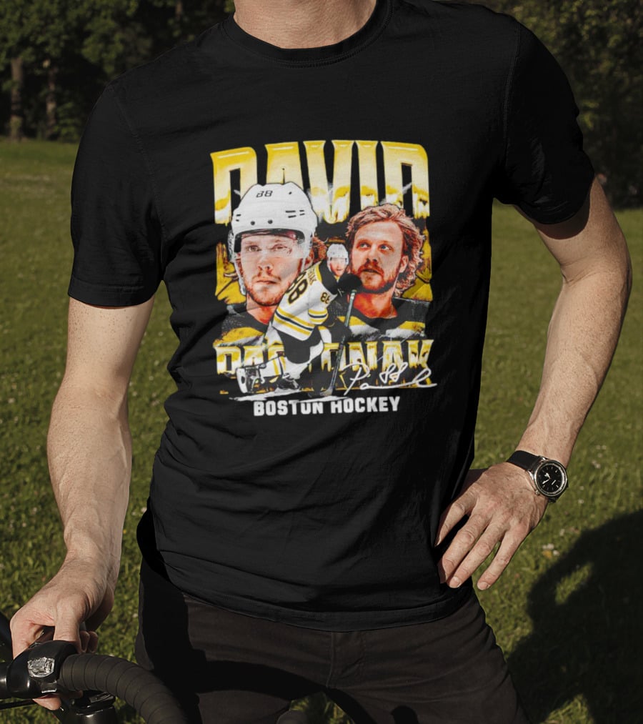 David Pastrnak Boston Hockey Vintage Sports 88 T-Shirt