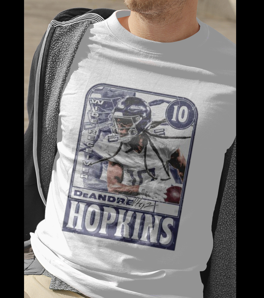 DeAndre Hopkins Tennessee Wide Receiver 10 Football Card T-Shirt