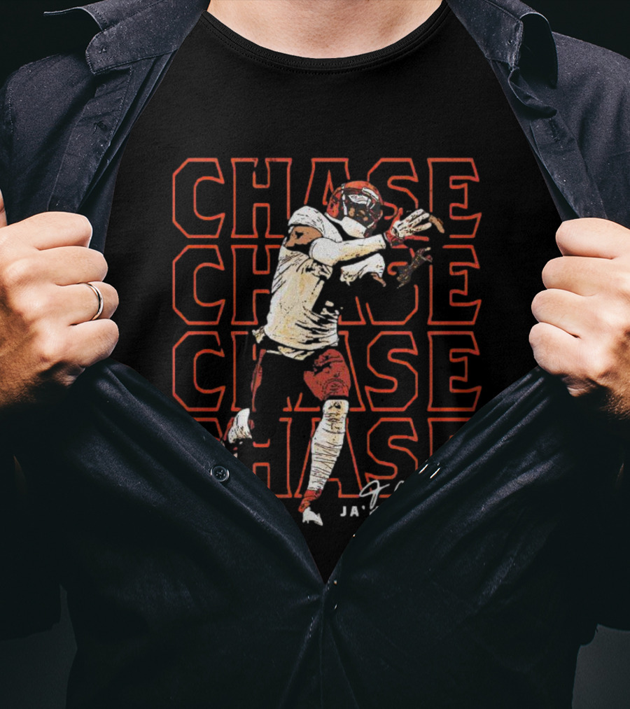 Ja'Marr Chase Cincinnati Bengals Signature Repeat Chase T-Shirt