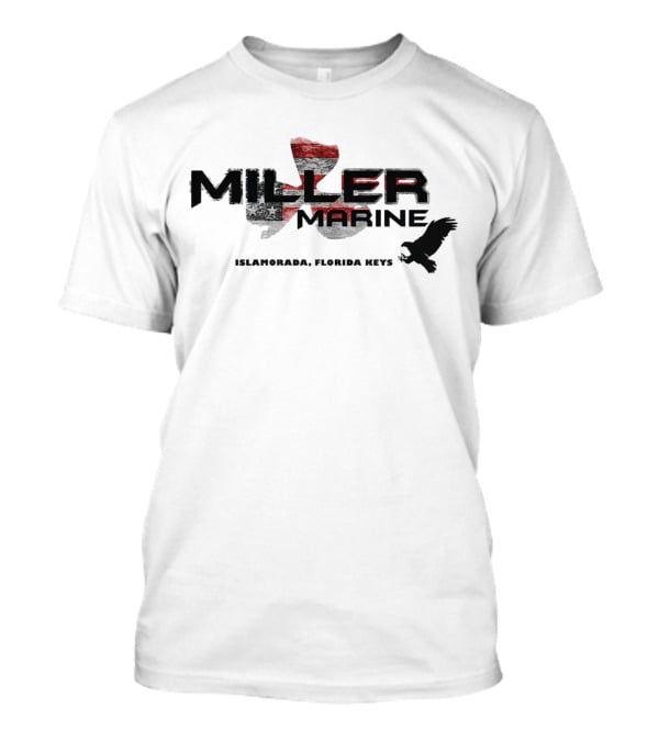 Miller Marine Islamorada Florida Keys American Flag Eagle T-Shirt