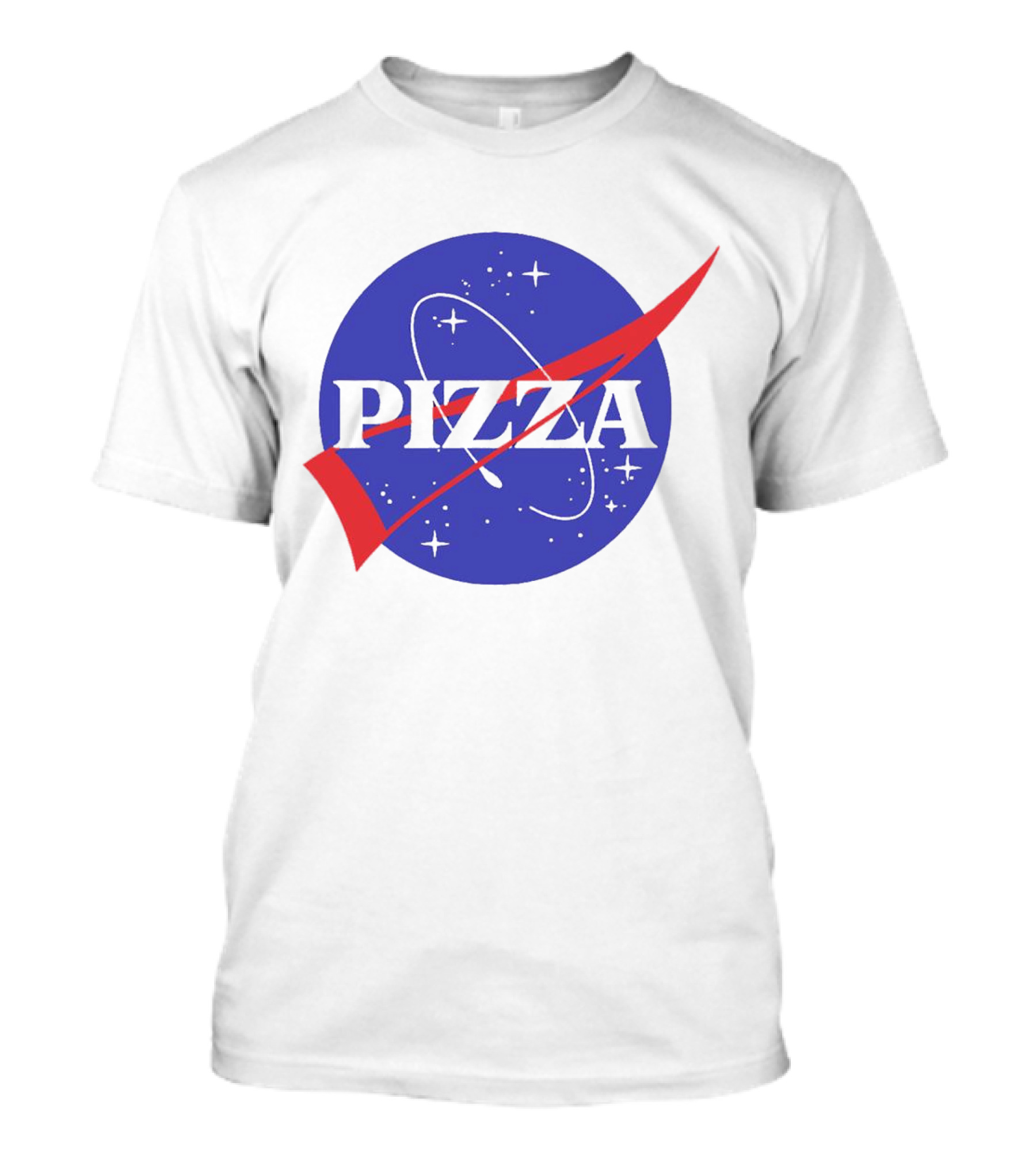 Pizza NASA Style Logo Parody Interstellar T-Shirt