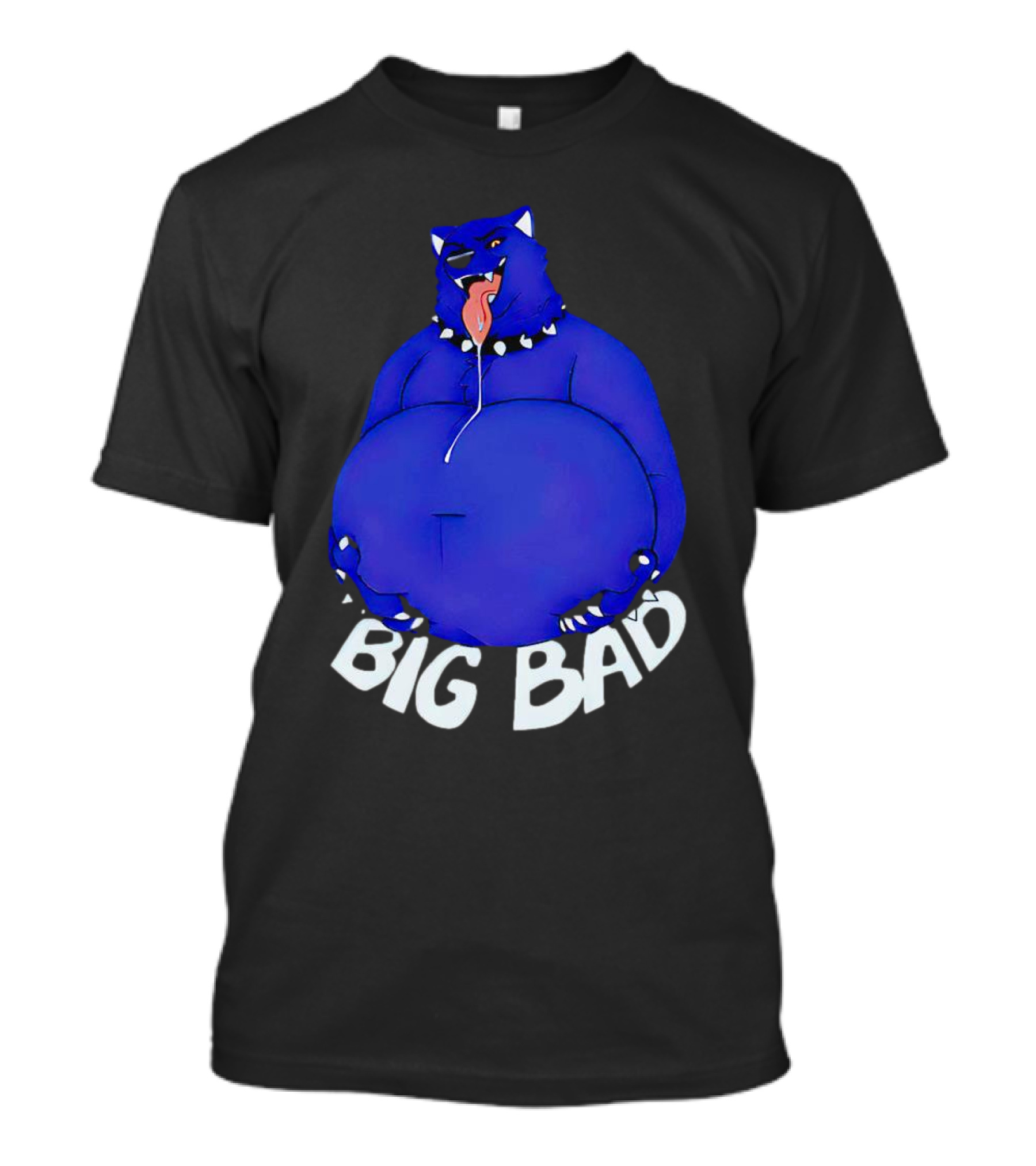 Big Bad Slosh Dog Blue Cartoon Character T-Shirt