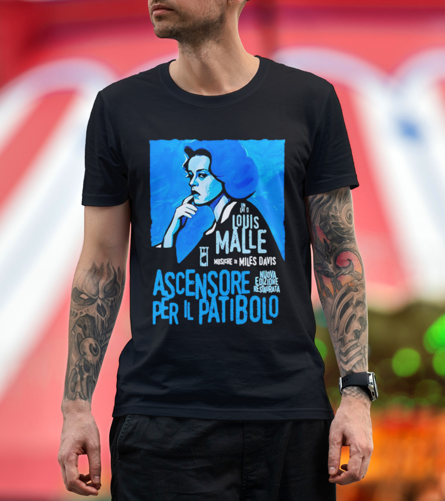 Louis Malle Musiche di Miles Davis Ascensore per il Patibolo Nuova Edizione Restaurata T-Shirt
