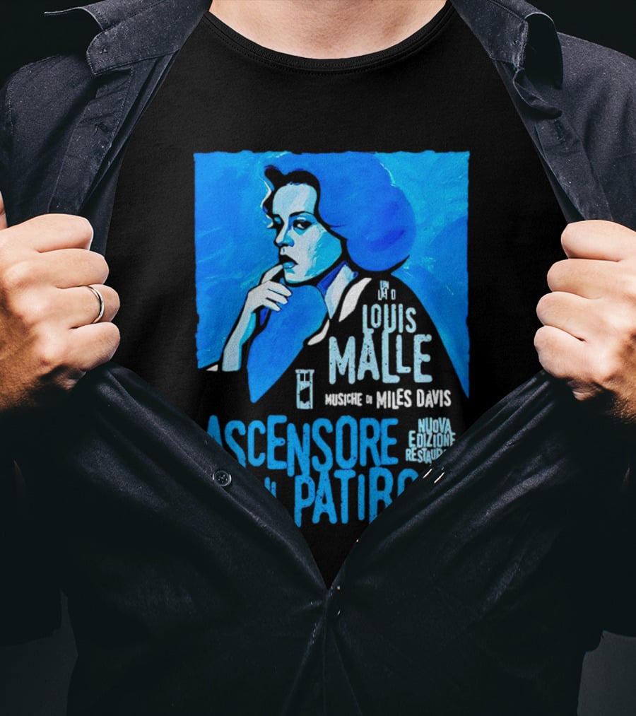 Louis Malle Musiche Di Miles Davis Ascensore Per Il Patibolo Nuova Edizione Restaurata T-Shirt