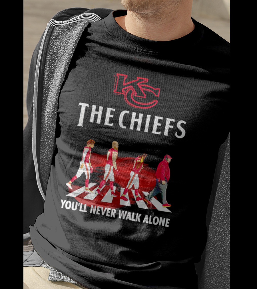 KC Chiefs Abbey Road You'll Never Walk Alone T-Shirt