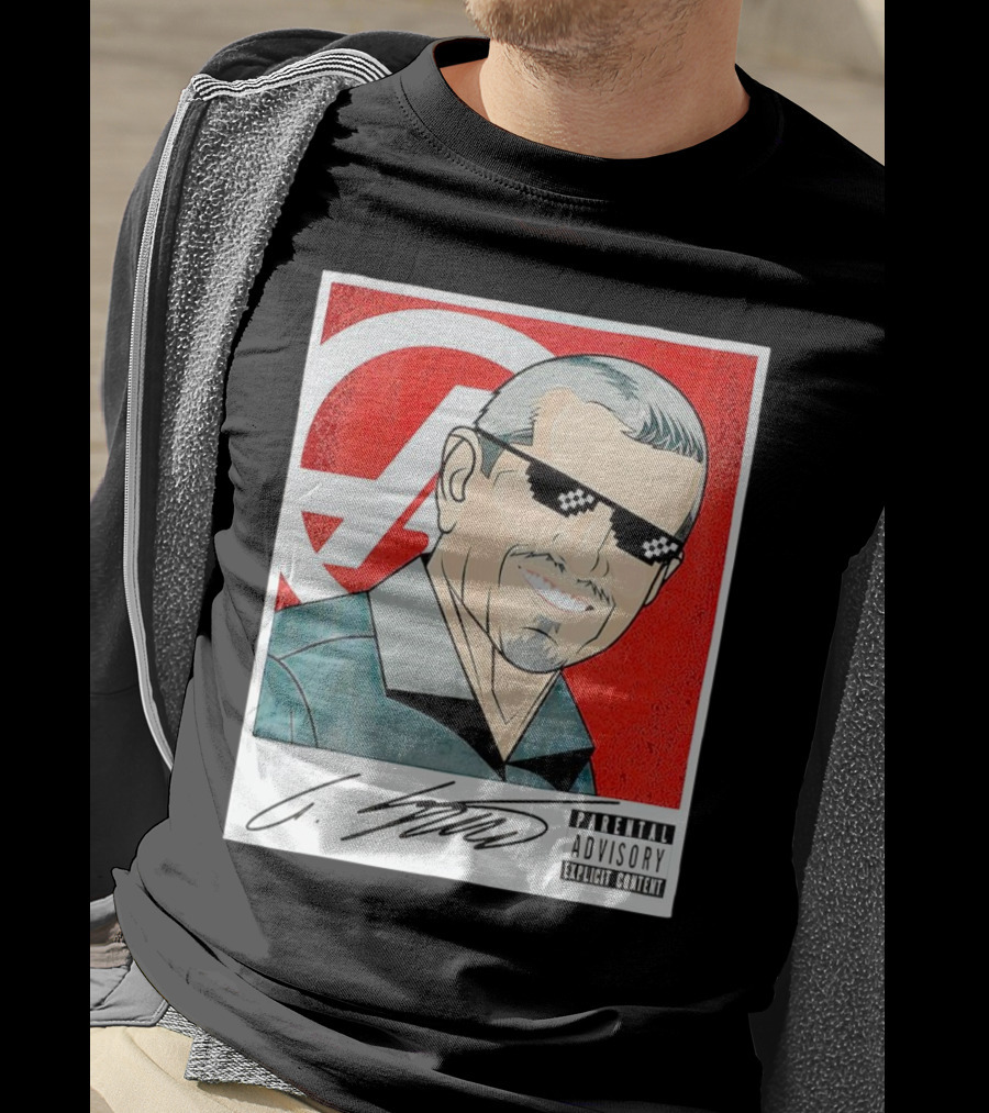 Guenther Steiner Parental Advisory Explicit Content Signature F1 Racing Image T-Shirt