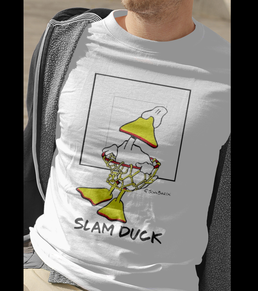 John Baron Slam Duck Basketball Humor T-Shirt
