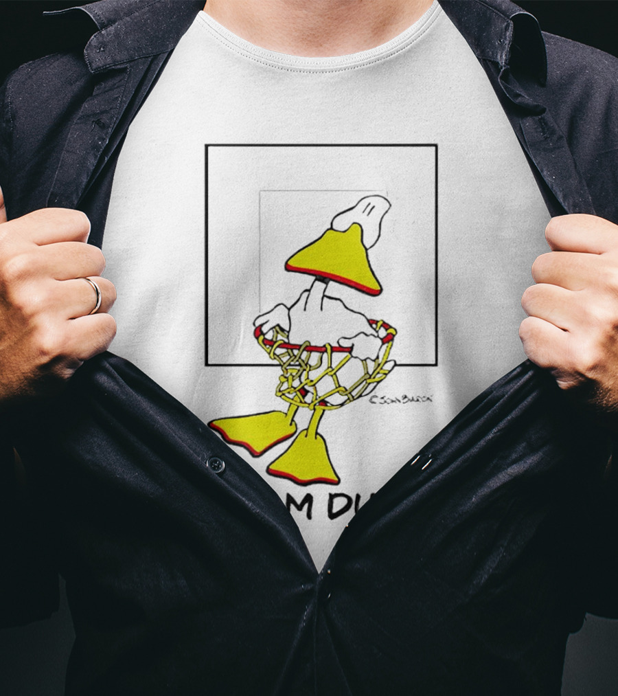John Baron Slam Duck Basketball Humor T-Shirt