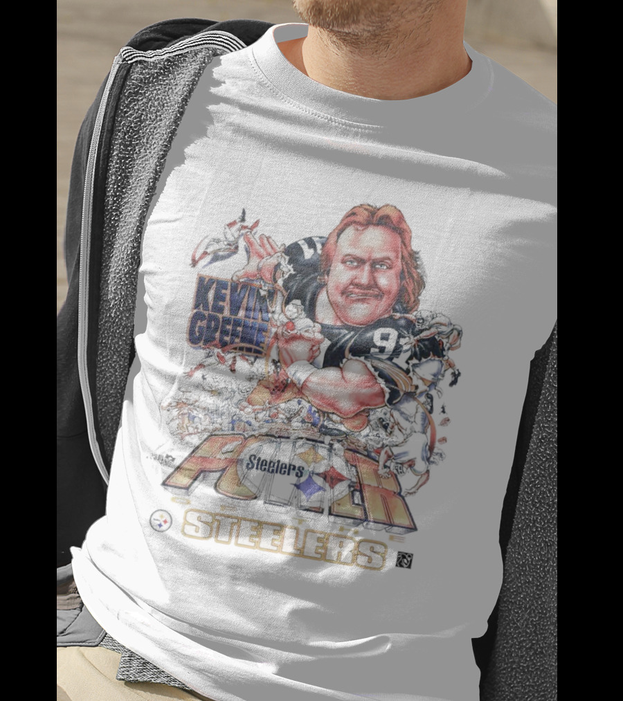 Kevin Greene Pittsburgh Steelers Caricature POWER Steelers T-Shirt