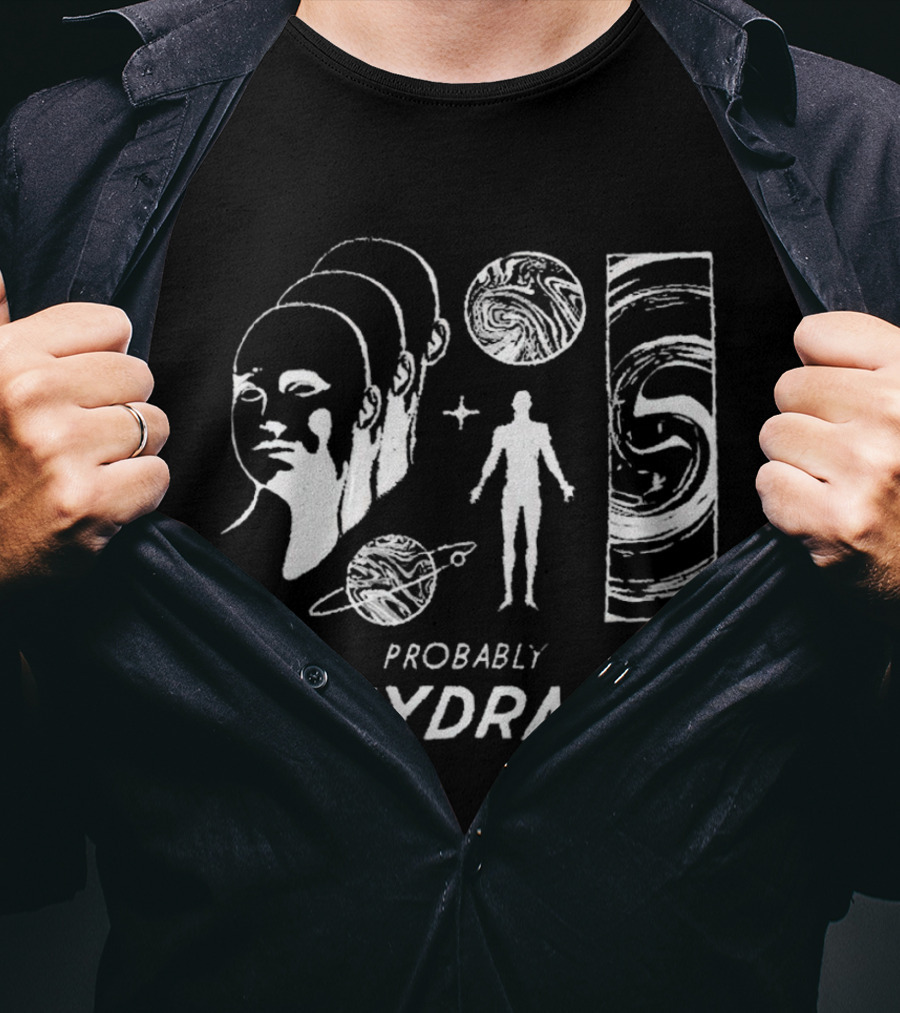 Probably Dehydrated Cosmic Swirl And Human T-Shirt