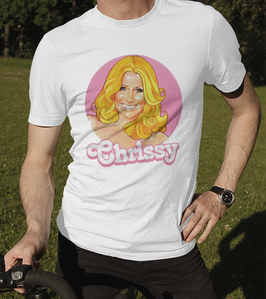 RIP Suzanne Somers Chrissy Pink Circle T-Shirt