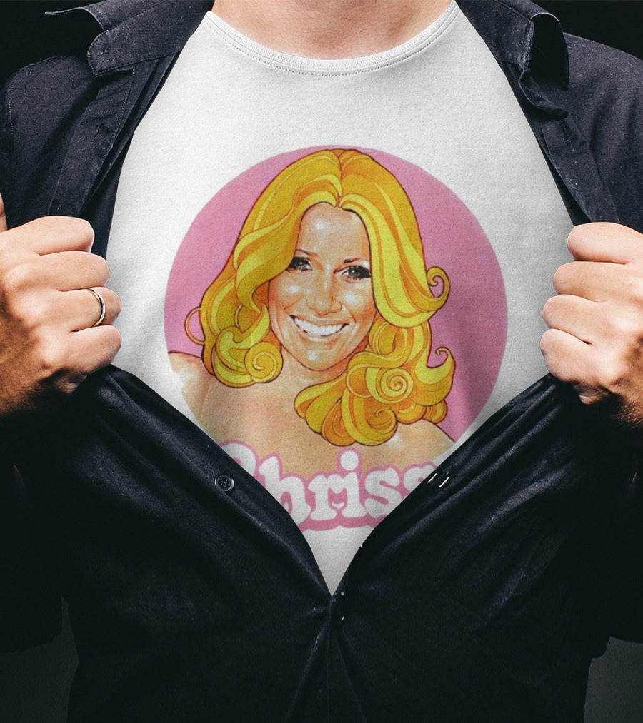 RIP Suzanne Somers Chrissy Pink Circle T-Shirt