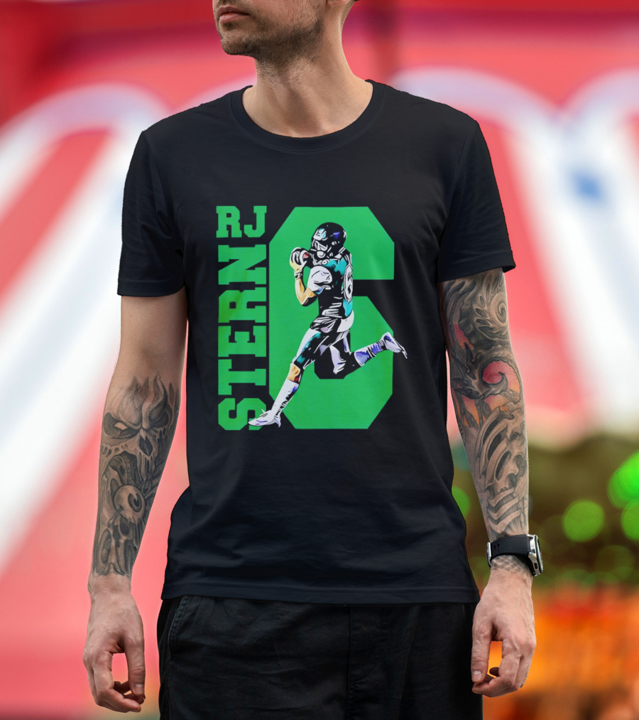 RJ Stern Football Gameday Action Player Number 6 T-Shirt