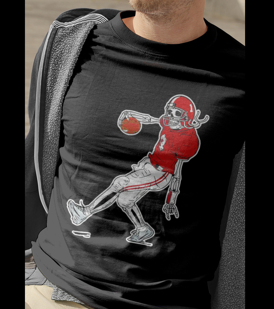 Sterling Shepard Oklahoma Sooners Tuck Fexas Skeleton Football Player T-Shirt