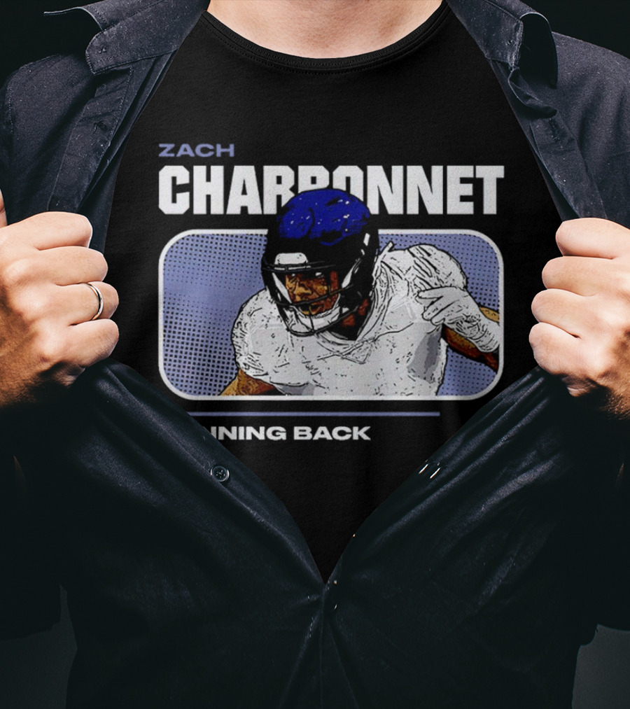 Zach Charbonnet Running Back Vintage Football T-Shirt