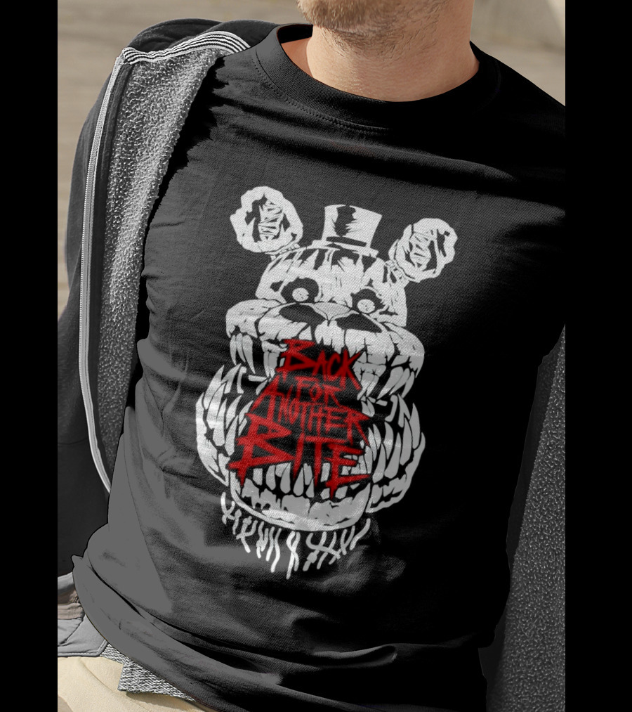 Back For Another Bite Creepy Bear Face T-Shirt