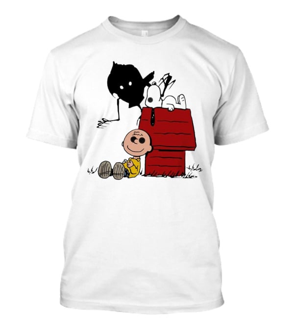 Charlie Brown Snoopy Coraline Button Eyes Shadow T-Shirt