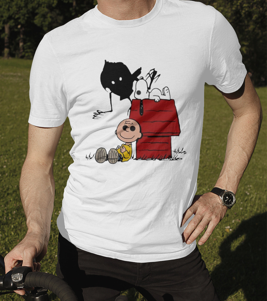Charlie Brown Snoopy Coraline Button Eyes Shadow T-Shirt