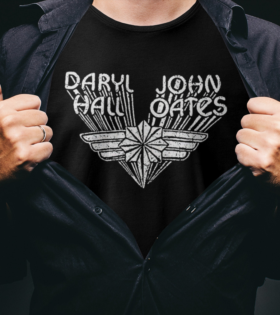 Daryl Hall John Oates Bigger Than Both Of Us Concert Winged Star T-Shirt