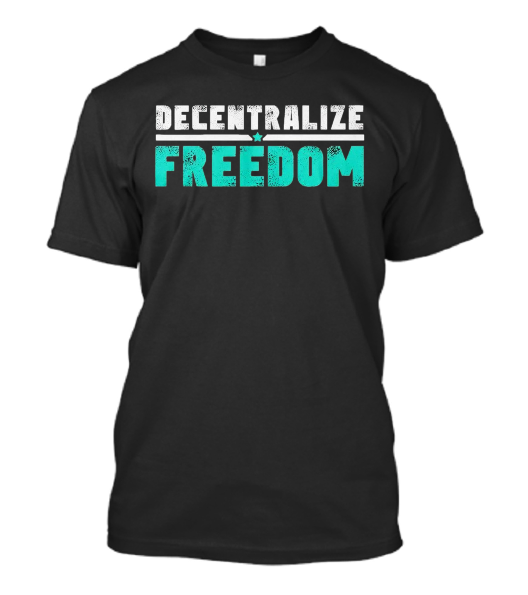 Decentralize Freedom Star Emblem T-Shirt
