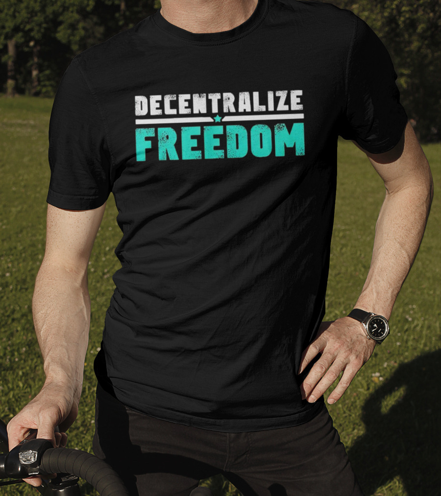 Decentralize Freedom Star Emblem T-Shirt