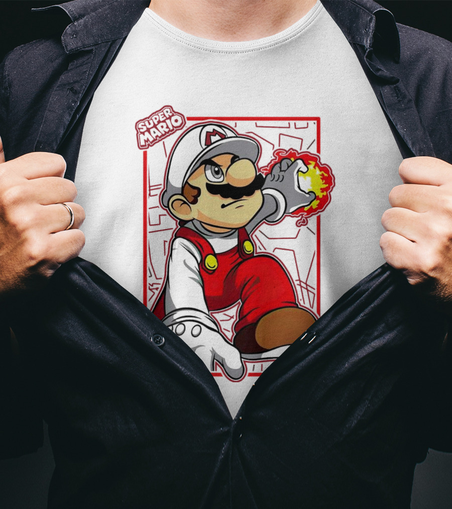 Super Mario Fire Power T-Shirt