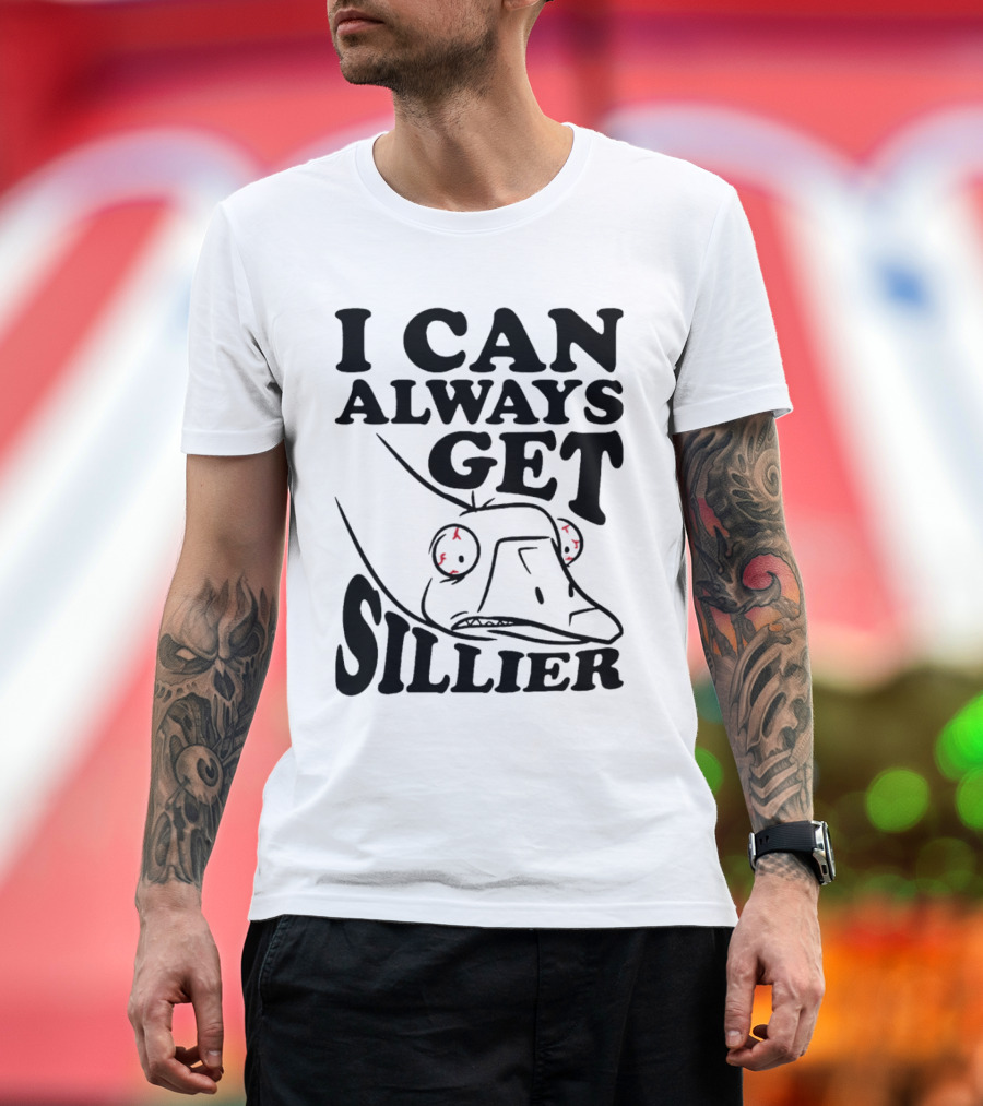 I Can Always Get Sillier Silly Frog with Red Eyes T-Shirt