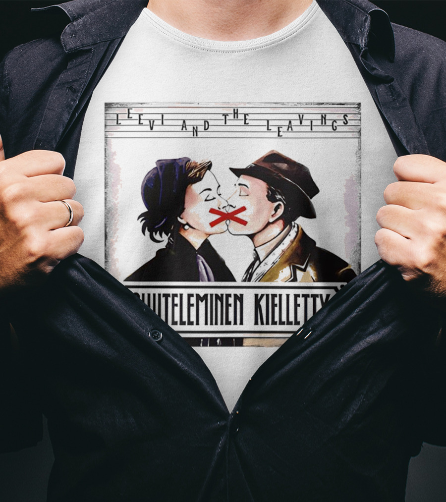 Leevi And The Leavings Suuteleminen Kielletty Vintage Couple With Red Cross T-Shirt