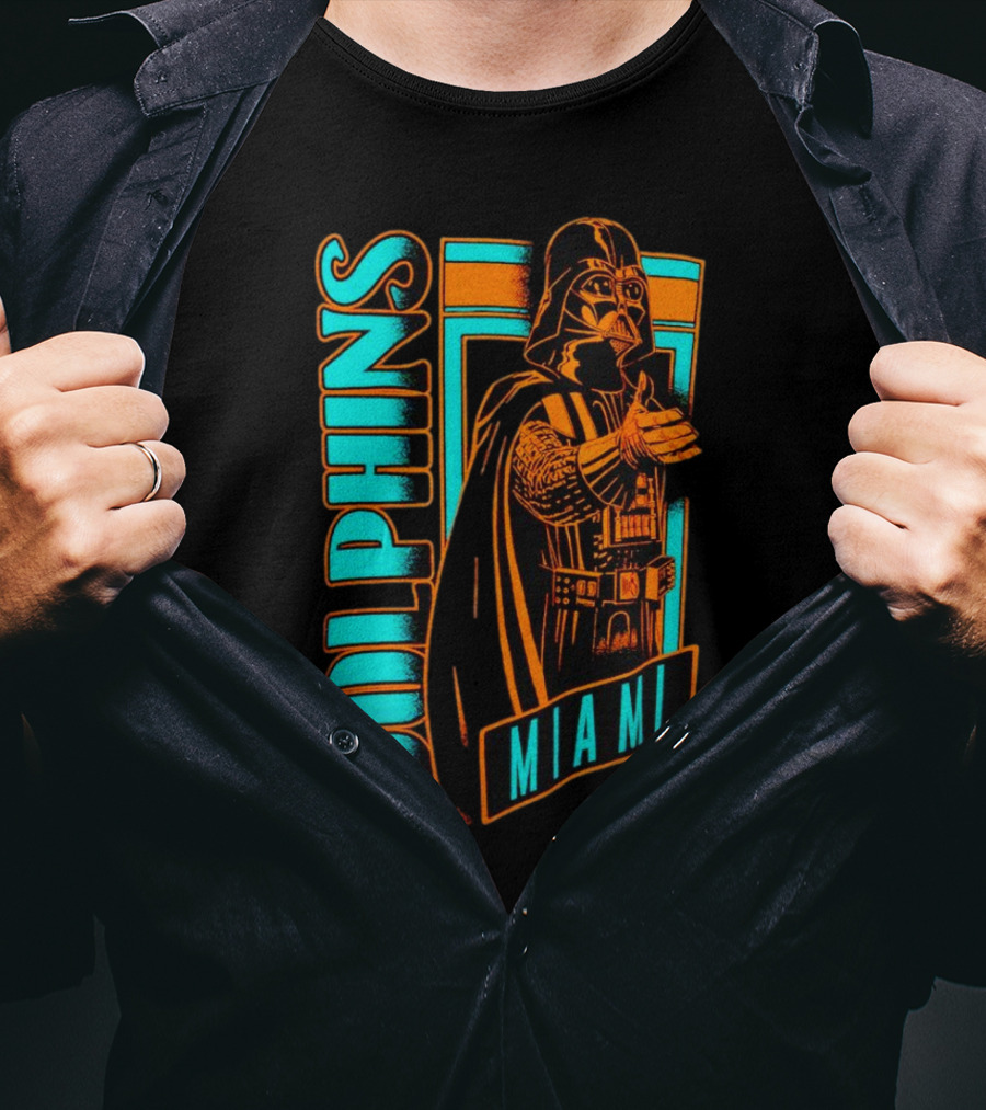 Miami Dolphins Darth Vader Adventure T-Shirt