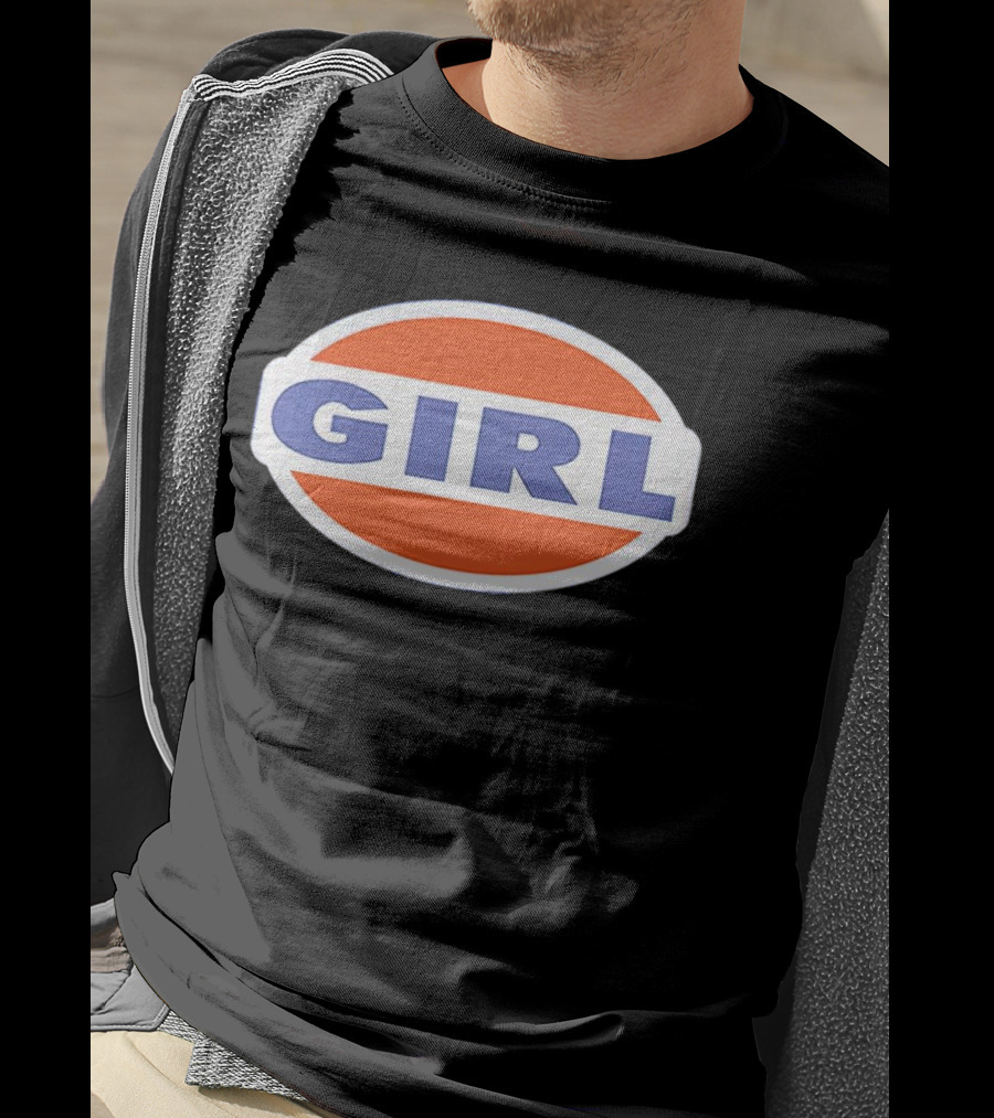 Pamela Anderson Girl 90s Logo Oval T-Shirt