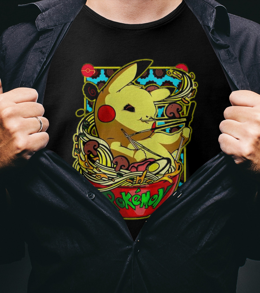 Pokemon Pikachu Ramen Mania Noodles Bowl Adventure T-Shirt