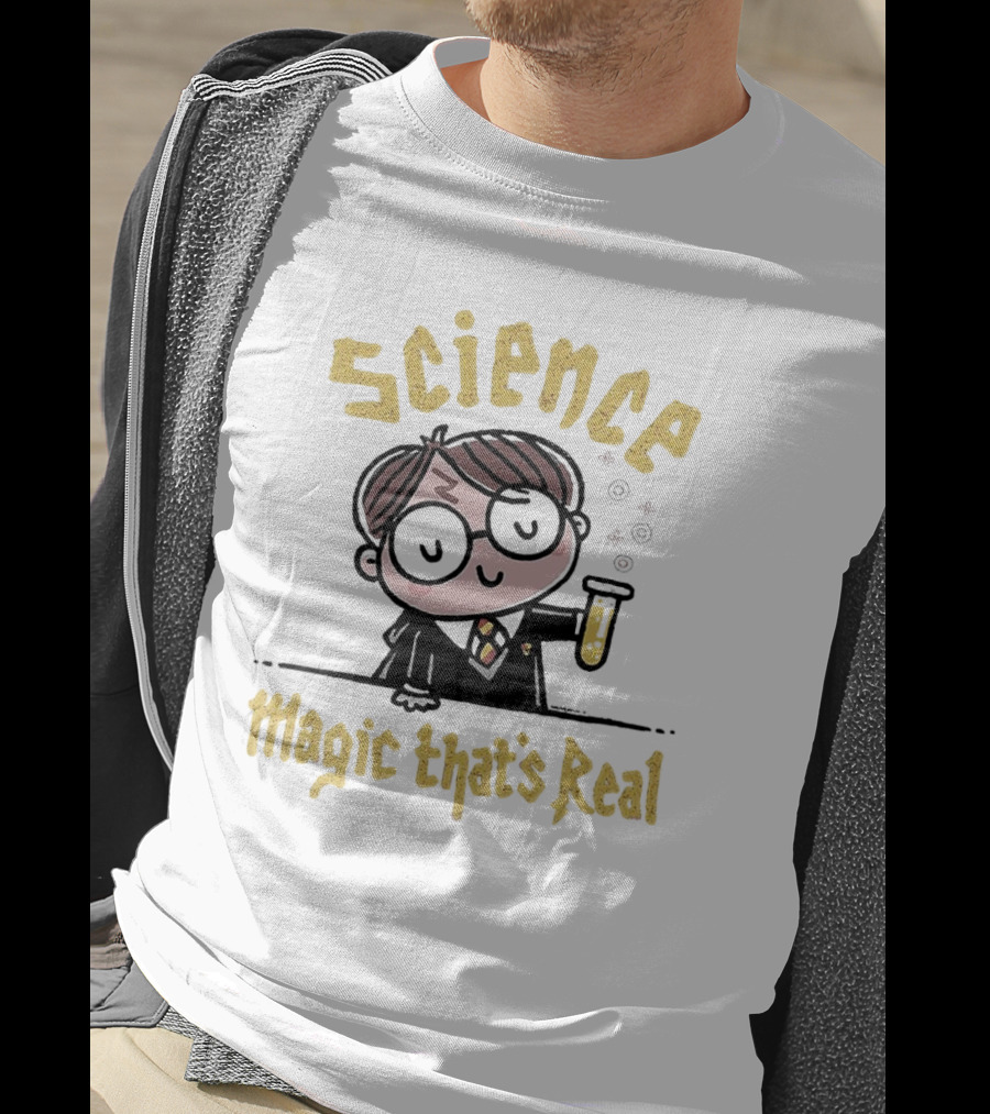 Science Magic That’s Real Wizard With Potion T-Shirt