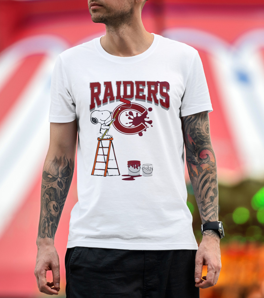 Snoopy Painting Colgate Raiders T-Shirt
