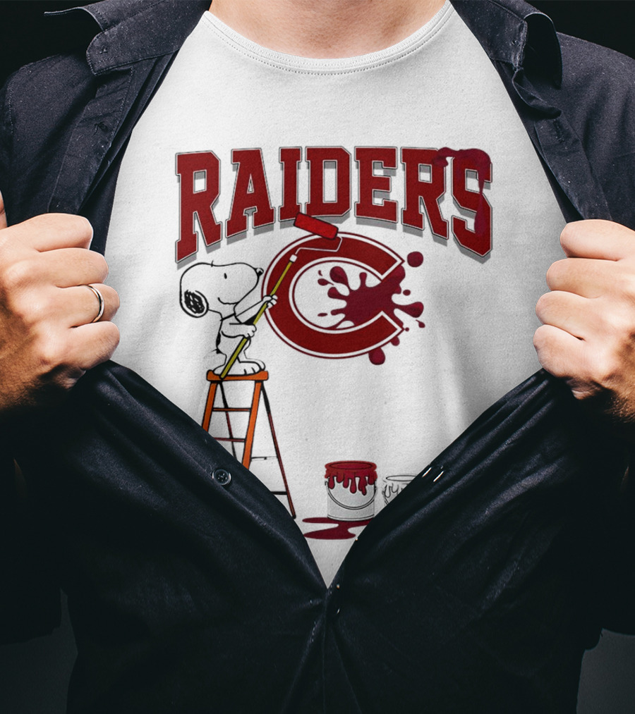 Snoopy Painting Colgate Raiders T-Shirt
