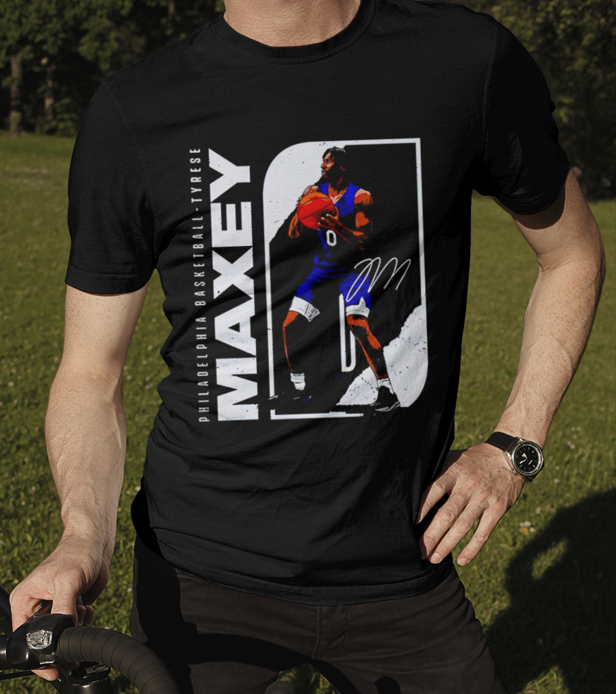 Philadelphia Basketball Tyrese Maxey T-Shirt