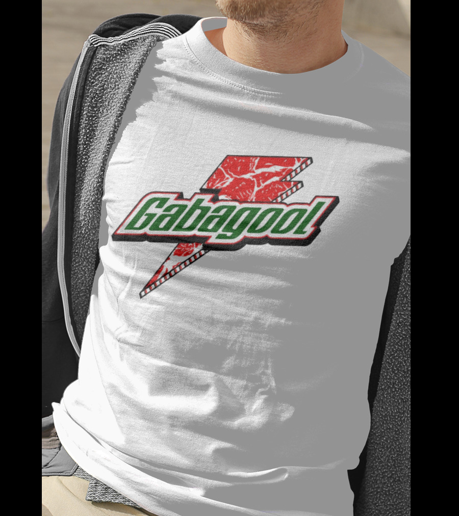 Gabagool Meat Lightning Bolt Red Green T-Shirt