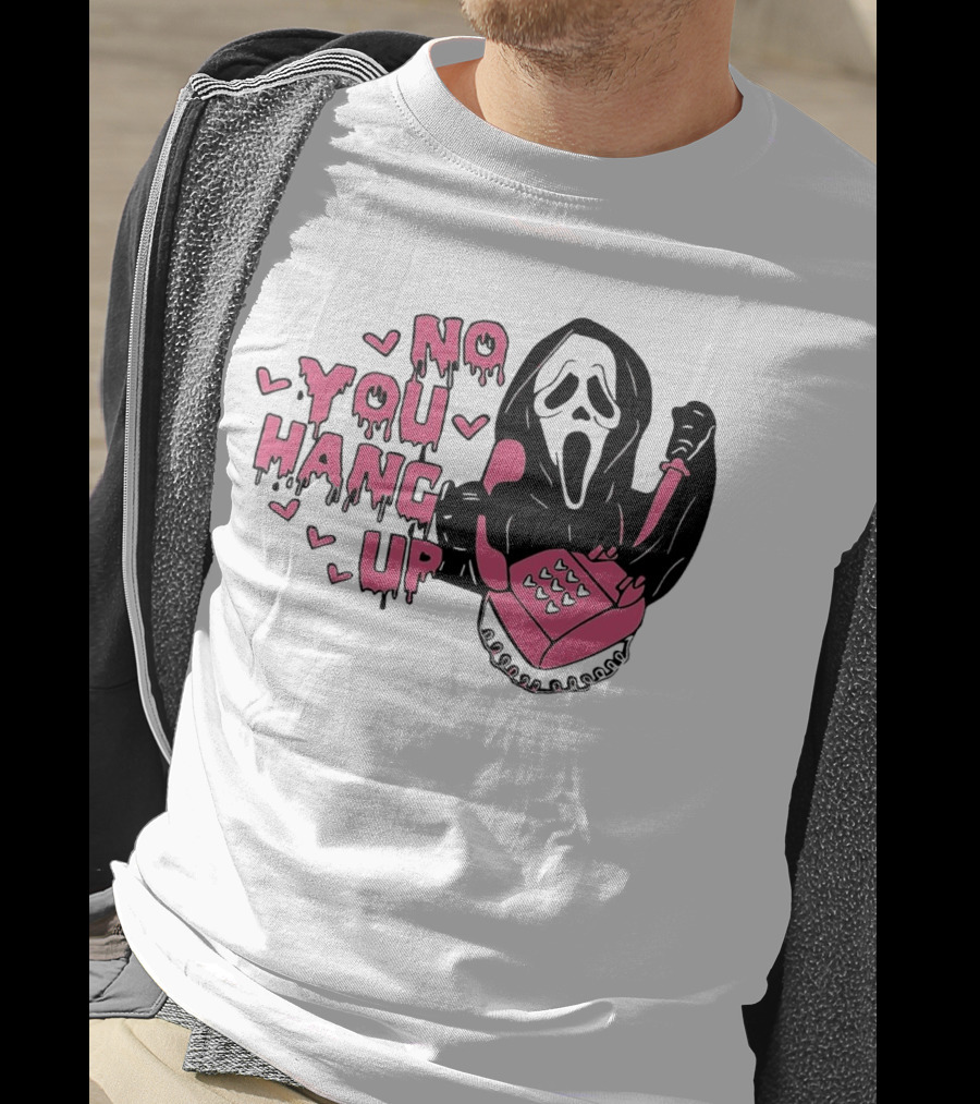Ghostface Telephone Scene No You Hang Up Halloween T-Shirt
