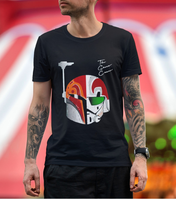 Premium T-Shirt: The Ghost Crew Sabine Wren and Ezra Bridger Helmet T-Shirt The Ghost Crew Sabine Wren and Ezra Bridger Helmet T-Shirt