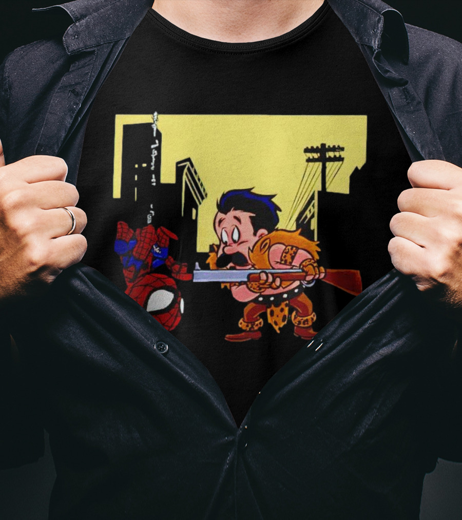 Kraven Fudd Vs. Spider-Man City Showdown T-Shirt