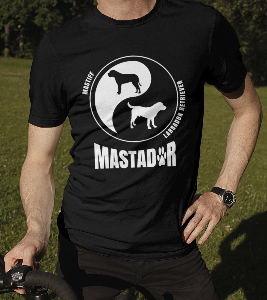 Mastiff Labrador Retriever Yin Yang Mastador T-Shirt