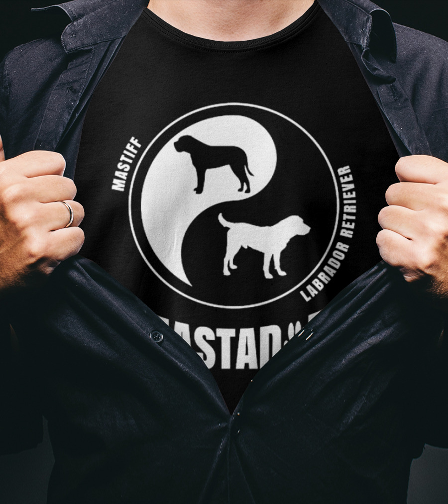 Mastiff Labrador Retriever Yin Yang Mastador T-Shirt