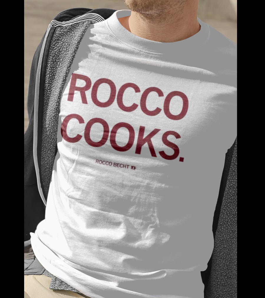 Rocco Cooks Rocco Becht Football T-Shirt