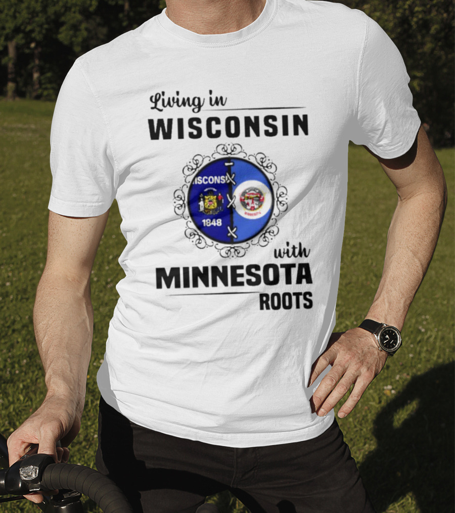 Wisconsin Pride Minnesota Roots United State Crests T-Shirt