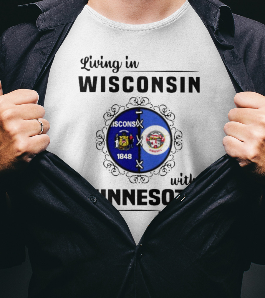 Wisconsin Pride Minnesota Roots United State Crests T-Shirt