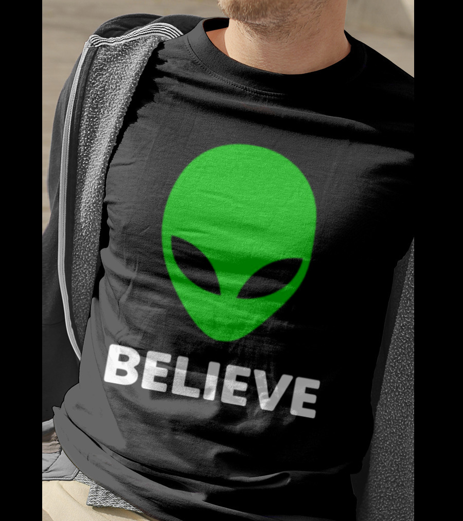 Believe Alien Green T-Shirt