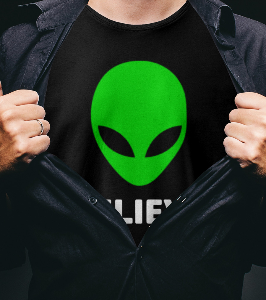 Believe Alien Green T-Shirt