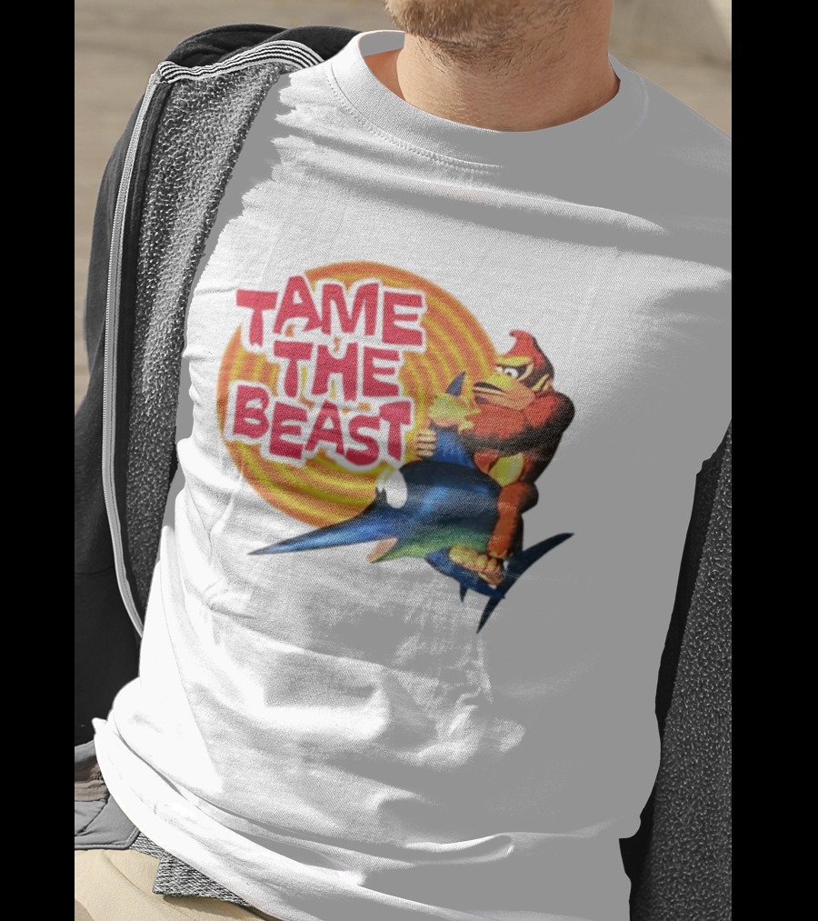 Tame The Beast Donkey Kong Riding Swordfish T-Shirt